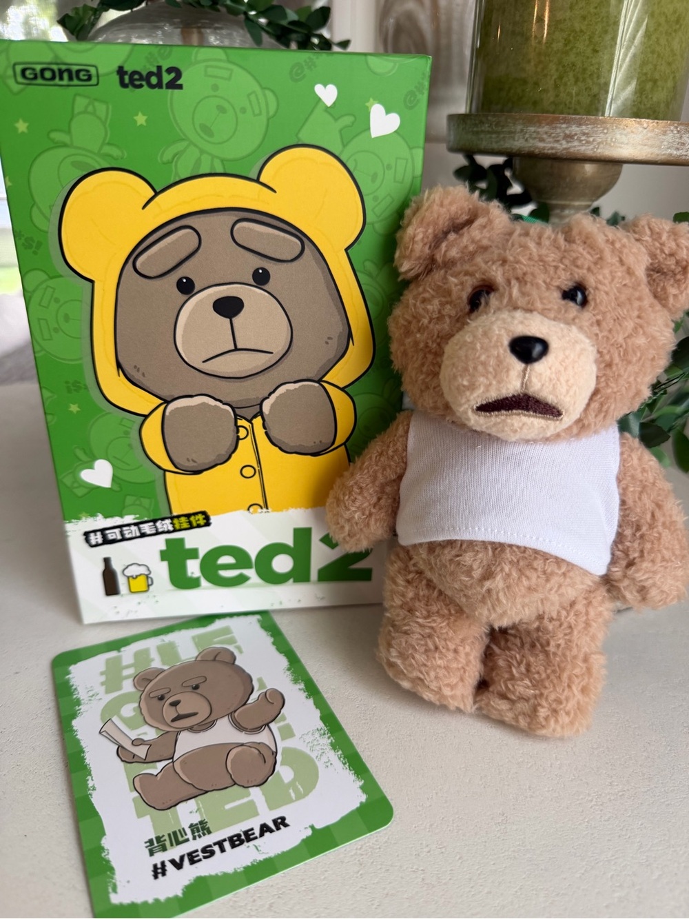 Pop Mart x Ted 2 Plush Pendant- Vest Bear